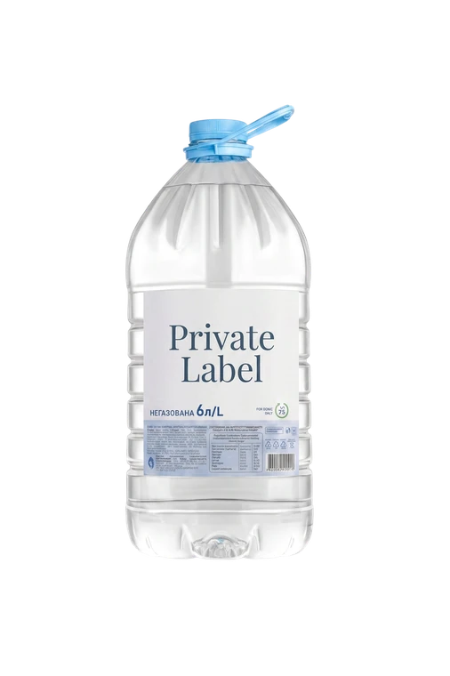 Пляшка води під власною торговою маркою (Private Label)