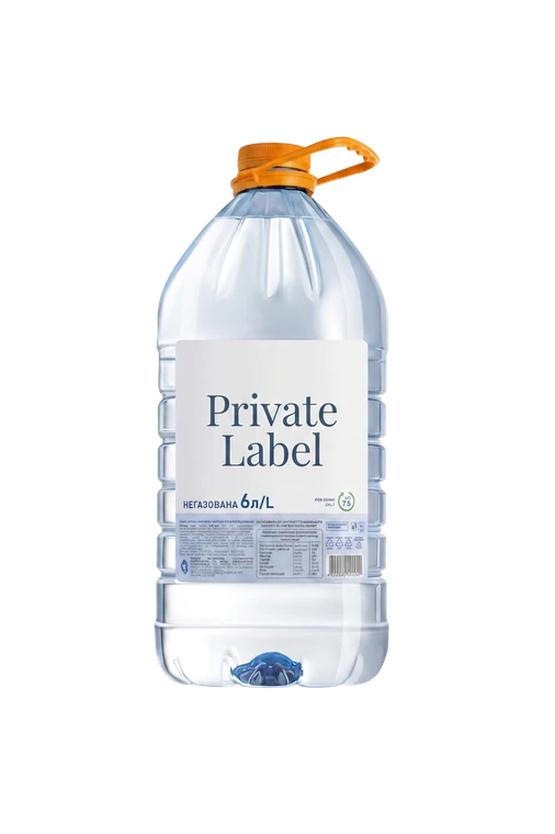 Пляшка води під власною торговою маркою (Private Label)